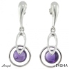 Earrings E4604-A with real Amethyst