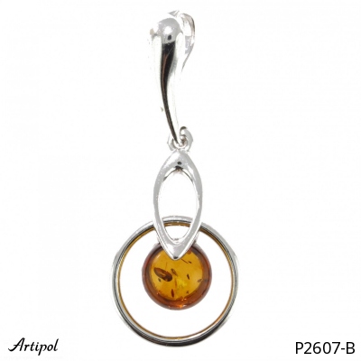 Pendant P2607-B with real Amber