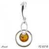 Pendentif P2607-B en Ambre