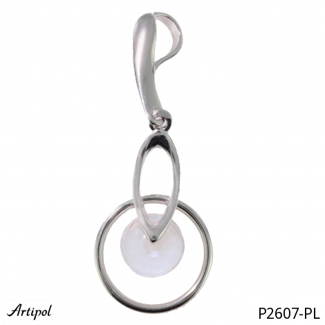 Pendant P2607-PL with real Moonstone