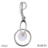 Pendant P2607-PL with real Rainbow Moonstone