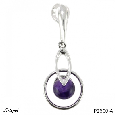 Pendant P2607-A with real Amethyst