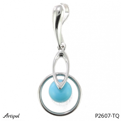 Pendant P2607-TQ with real Turquoise