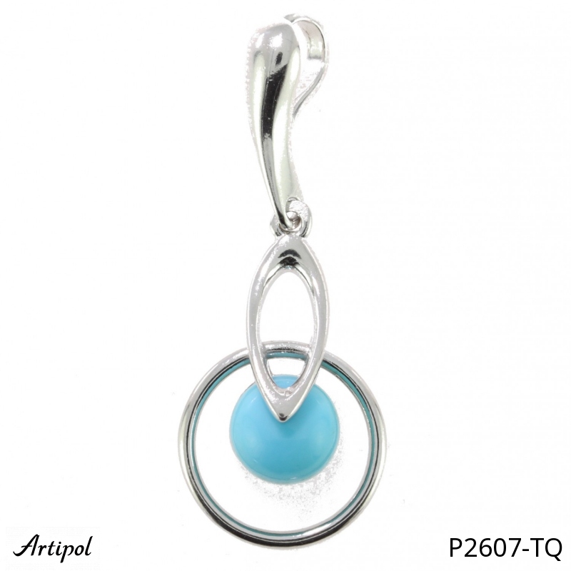 Pendant P2607-TQ with real Turquoise