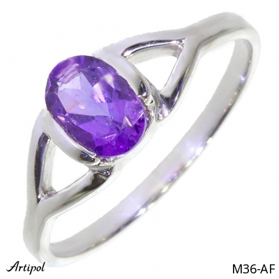 Ring M36-AF with real Amethyst