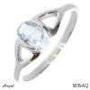 Ring M36-AQ with real Aquamarine