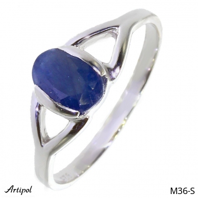 Ring M36-S with real Sapphire