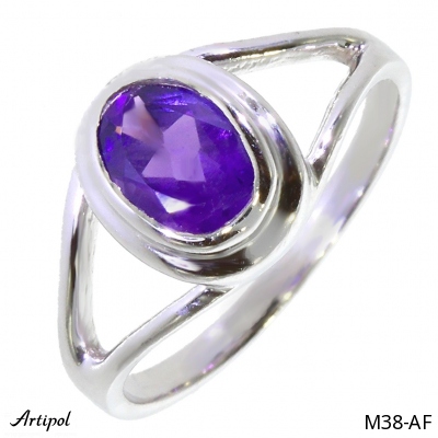 Ring M38-AF with real Amethyst