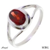 Ring M38-G with real Garnet