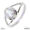 Bague M38-AQ en Aigue-marine véritable