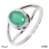 Ring M38-E mit echter Smaragd