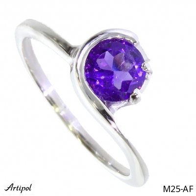 Ring M25-AF with real Amethyst