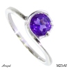 Ring M25-AF with real Amethyst faceted