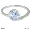 Bague M25-TB en Topaze bleue véritable