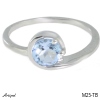 Ring M25-TB mit echter Blauem Topas