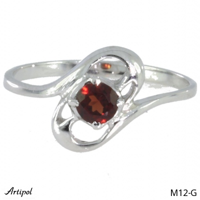 Bague M12-G en Grenat véritable