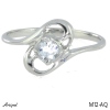 Ring M12-AQ with real Aquamarine