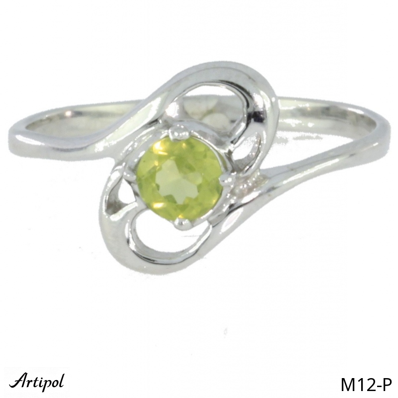 Ring M12-P mit echter Peridot