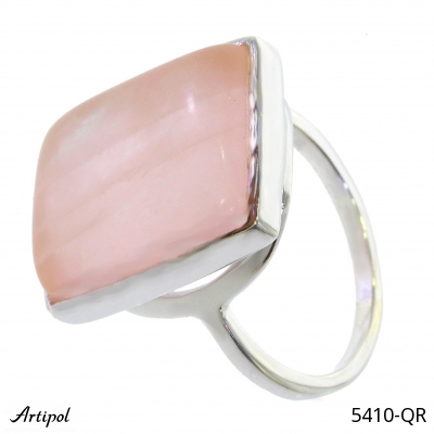 Ring 5410-QR with real Rose quartz