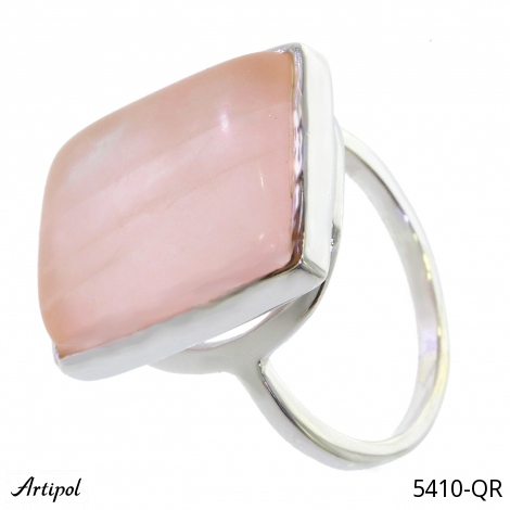 Ring 5410-QR with real Rose Quartz