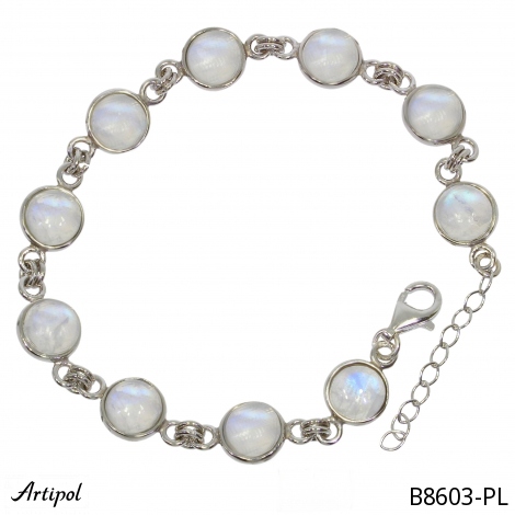 Armreif B8603-PL mit echter Mondstein