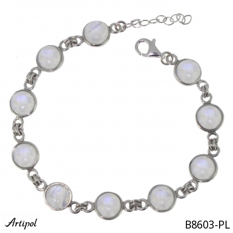 Armreif B8603-PL mit echter Mondstein