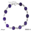 Armreif B8603-A mit echter Amethyst