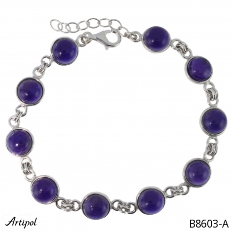 Armreif B8603-A mit echter Amethyst