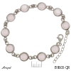 Bracelet B8603-QR en Quartz rose véritable