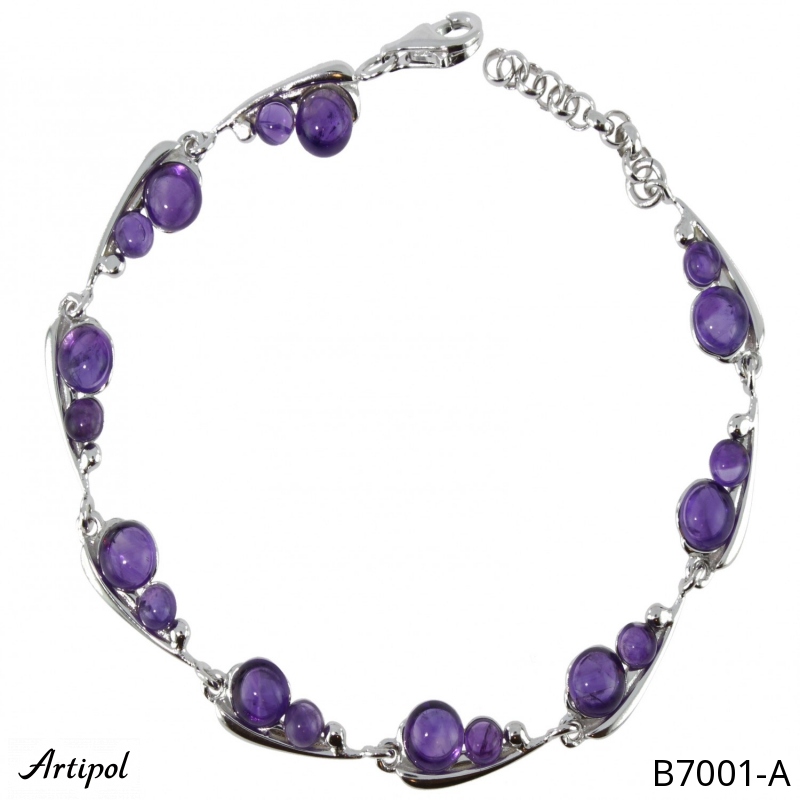 Bracelet B7001-A en Améthyste véritable