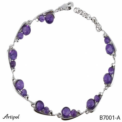 Bracelet B7001-A with real Amethyst
