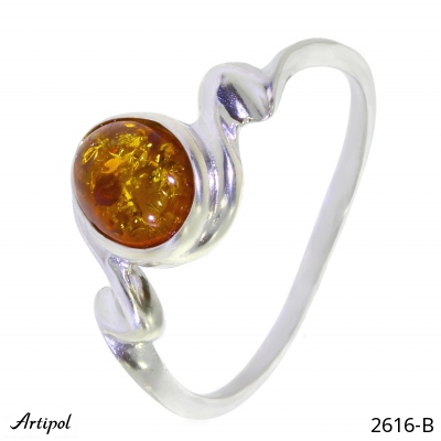 Ring 2616-B with real Amber