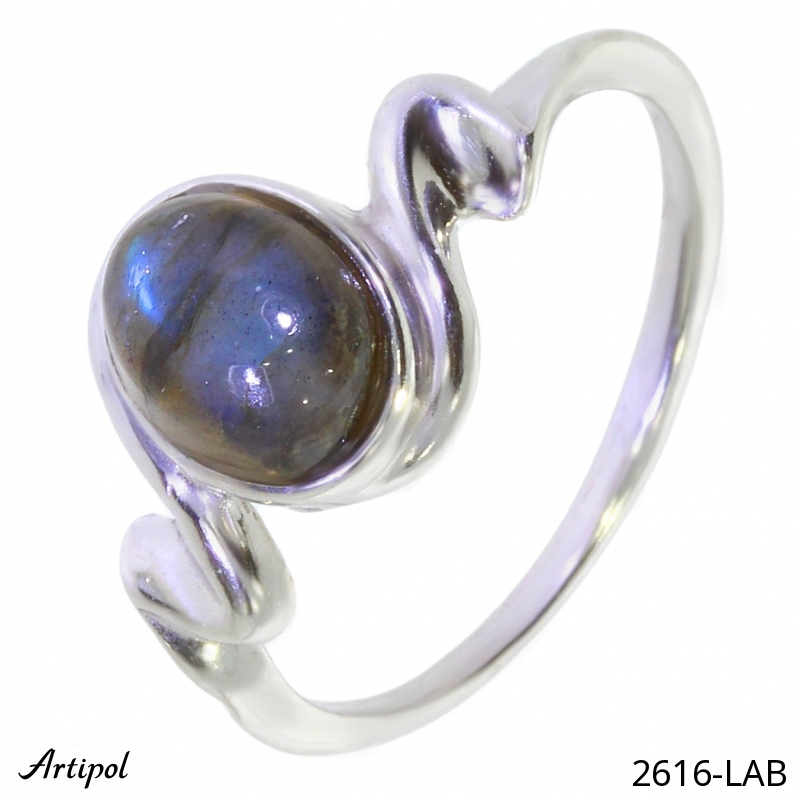 Ring 2616-LAB with real Labradorite