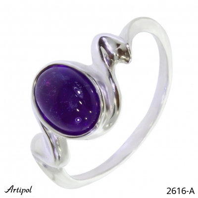Ring 2616-A with real Amethyst