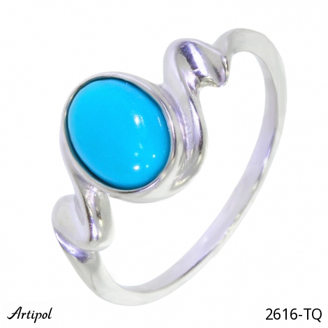 Bague 2616-TQ en Turquoise véritable