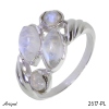 Ring 2617-PL with real Moonstone