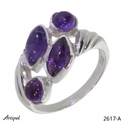 Ring 2617-A with real Amethyst