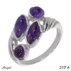 Ring 2617-A with real Amethyst