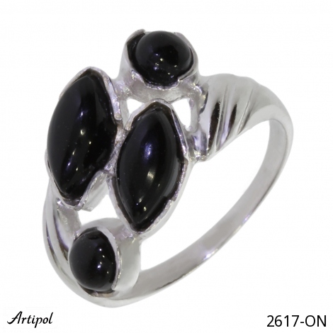 Ring 2617-ON with real Black onyx