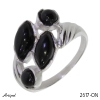 Bague 2617-ON en Onyx noir véritable