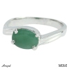 Ring M06-E with real Emerald