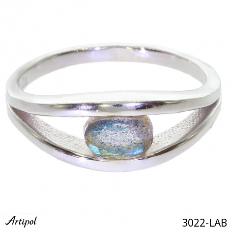 Ring 3022-LAB mit echter Labradorit
