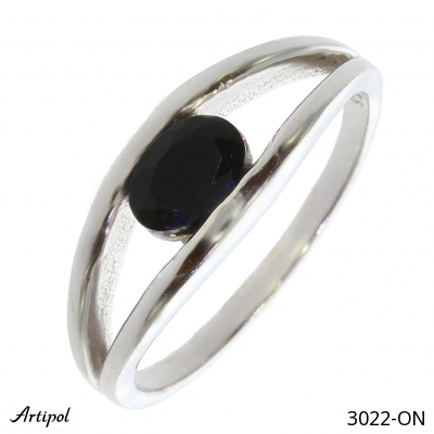 Bague 3022-ON en Onyx noir véritable