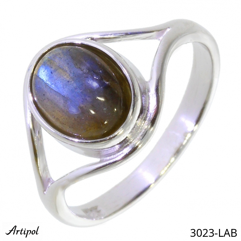 Bague 3023-LAB en Labradorite véritable