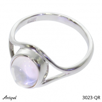 Ring 3023-QR with real Rose quartz