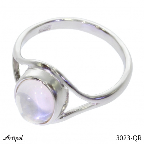 Ring 3023-QR mit echter Rosenquarz