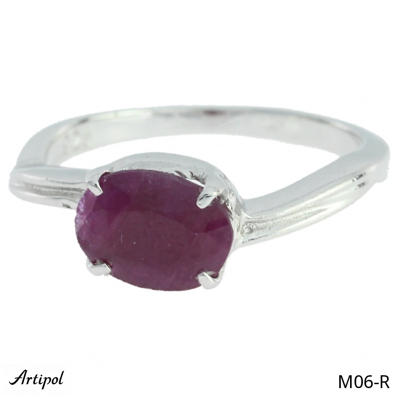 Bague M06-R en Rubis véritable