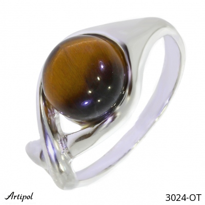 Ring 3024-OT with real Tiger's eye