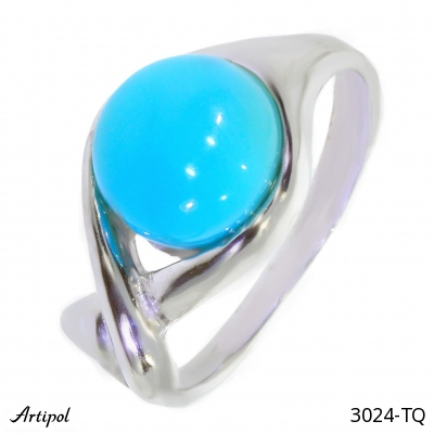 Bague 3024-TQ en Turquoise véritable