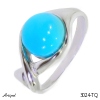 Bague 3024-TQ en Turquoise véritable